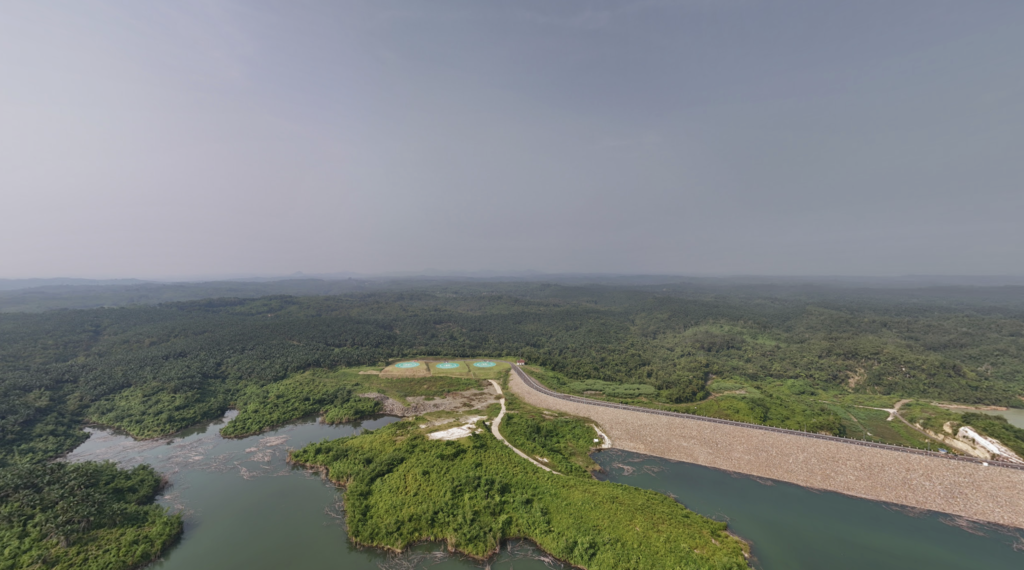 pemandangan indah bendungan karian lebak